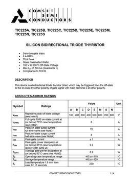 TIC225A
 datasheet