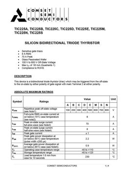 TIC225B
 datasheet