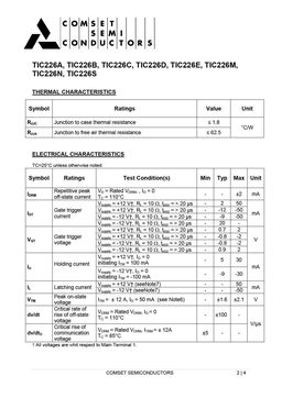 TIC226B
 datasheet #2