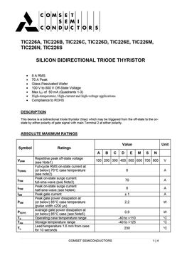 TIC226D
 datasheet