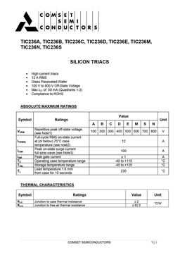 TIC236B
 datasheet