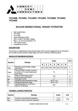 TIC246B
 datasheet