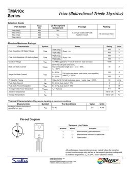 TMA104S-L
 datasheet #2