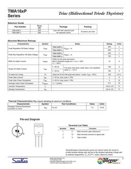 TMA164P-L
 datasheet #2