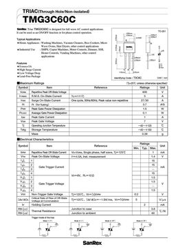 TMG3C60C
 datasheet