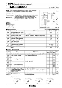TMG3D60C
 datasheet