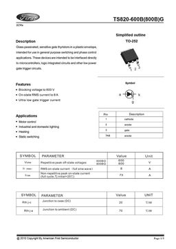 TS820-600BG
 datasheet