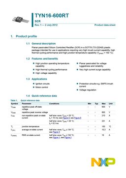 TYN16-600RT
 datasheet