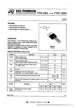 TYN204
 datasheet