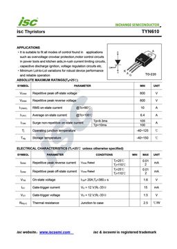 TYN610
 datasheet