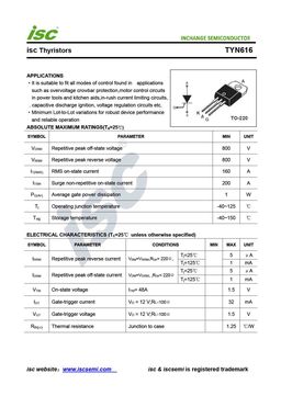 TYN616
 datasheet