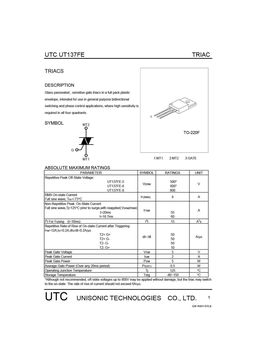 UT137FE-8
 datasheet