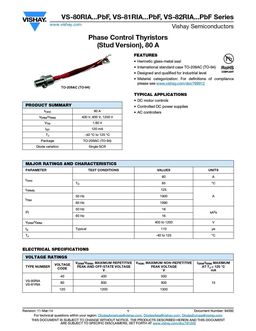 VS-80RIA
 datasheet