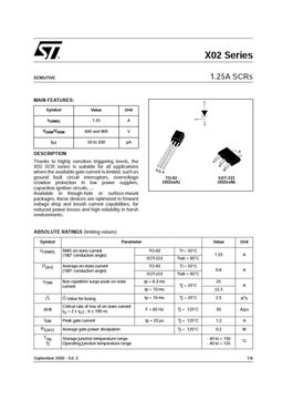 X0205MN
 datasheet