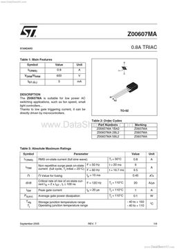 Z00607MA
 datasheet