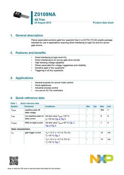 Z0109NA
 datasheet