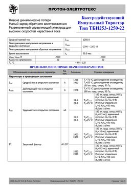 ТБИ253-1250
 datasheet