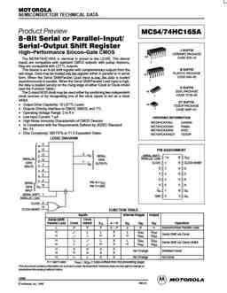 mc74hc165a