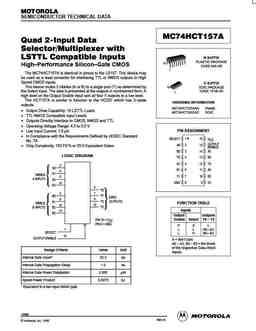 mc74hct157a