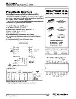 mc74hct161a