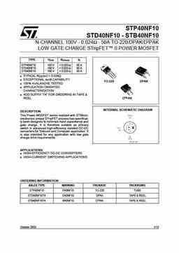 stp40nf10_std40nf10