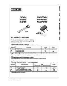 2n5484 PDF datasheet. ALL TRANSISTORS DATASHEET. POWER MOSFET, IGBT, IC ...