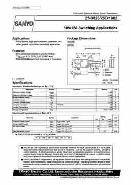 2sd1062 PDF datasheet. ALL TRANSISTORS DATASHEET. POWER MOSFET, IGBT ...