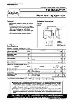 2sd2198 PDF datasheet. ALL TRANSISTORS DATASHEET. POWER MOSFET, IGBT ...