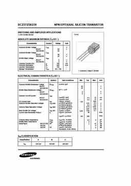 Bc237_sam PDF Datasheet. ALL TRANSISTORS DATASHEET. POWER MOSFET, IGBT ...