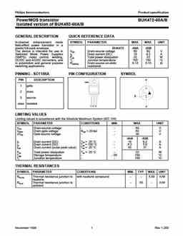 Buk472-60a-b_1 PDF Datasheet. ALL TRANSISTORS DATASHEET. POWER MOSFET ...