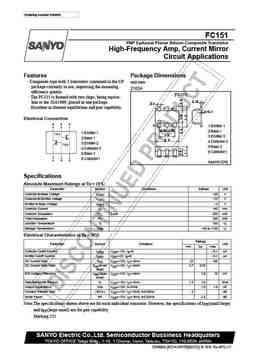 Fc151 PDF Datasheet. ALL TRANSISTORS DATASHEET. POWER MOSFET, IGBT, IC ...