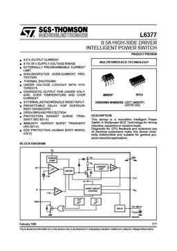 L6377 PDF Datasheet. ALL TRANSISTORS DATASHEET. POWER MOSFET, IGBT, IC ...