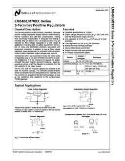 Lm340 PDF Datasheet. ALL TRANSISTORS DATASHEET. POWER MOSFET, IGBT, IC ...