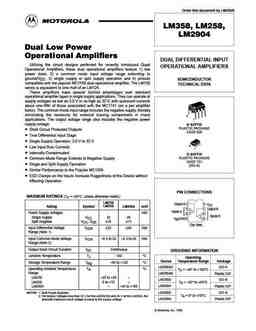 Lm358rev PDF Datasheet. ALL TRANSISTORS DATASHEET. POWER MOSFET, IGBT ...