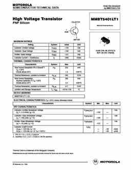 mmbt5401 PDF datasheet. ALL TRANSISTORS DATASHEET. POWER MOSFET, IGBT ...