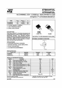 stb85nf55l