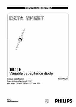 Bb119 PDF Datasheet. ALL TRANSISTORS DATASHEET. POWER MOSFET, IGBT, IC ...