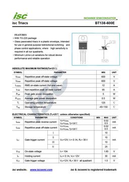 Схема включения bt138 600e